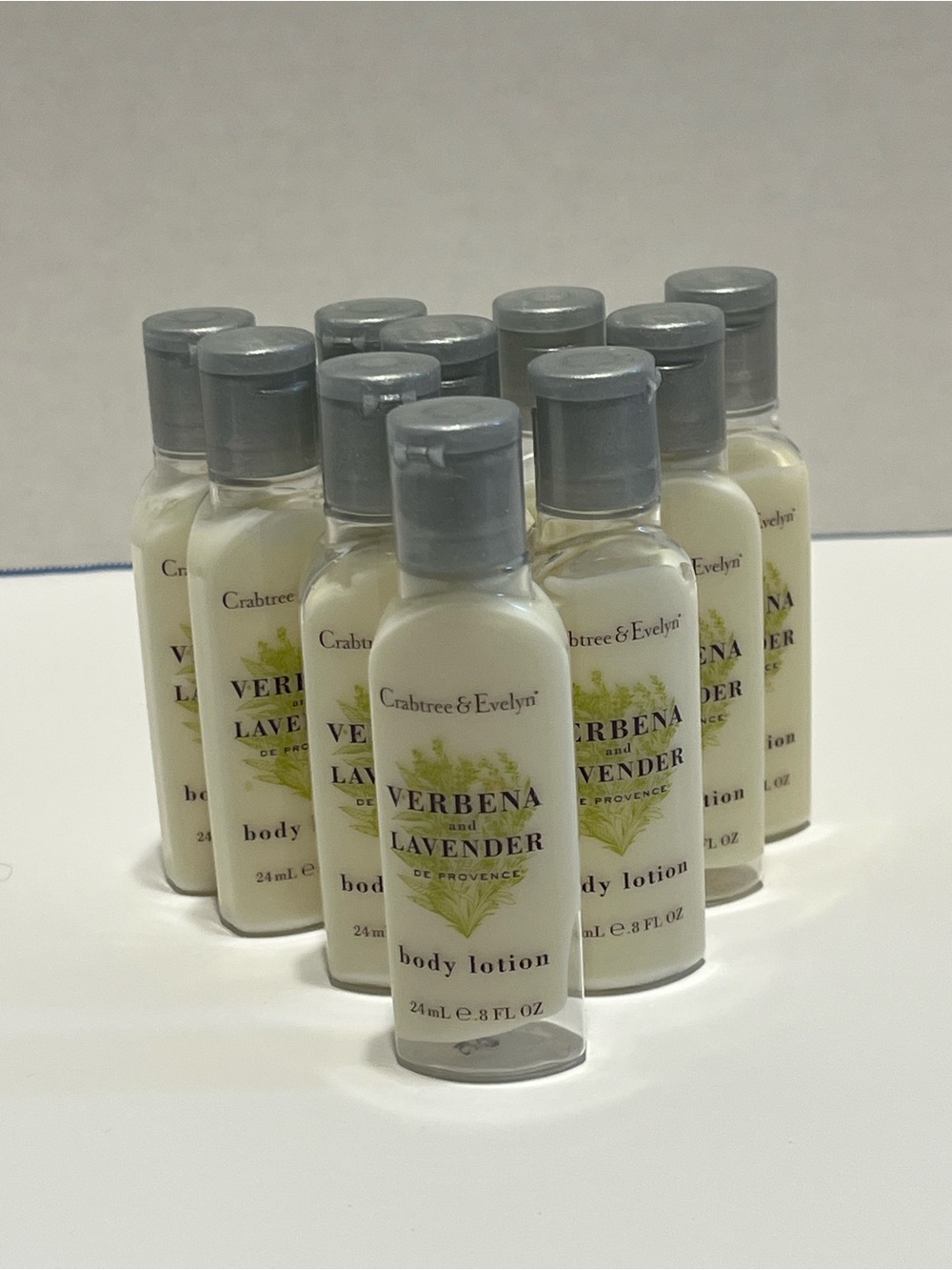 10 Crabtree & Evelyn Verbena and Lavender Body Lotion — Teavel Size .8 oz